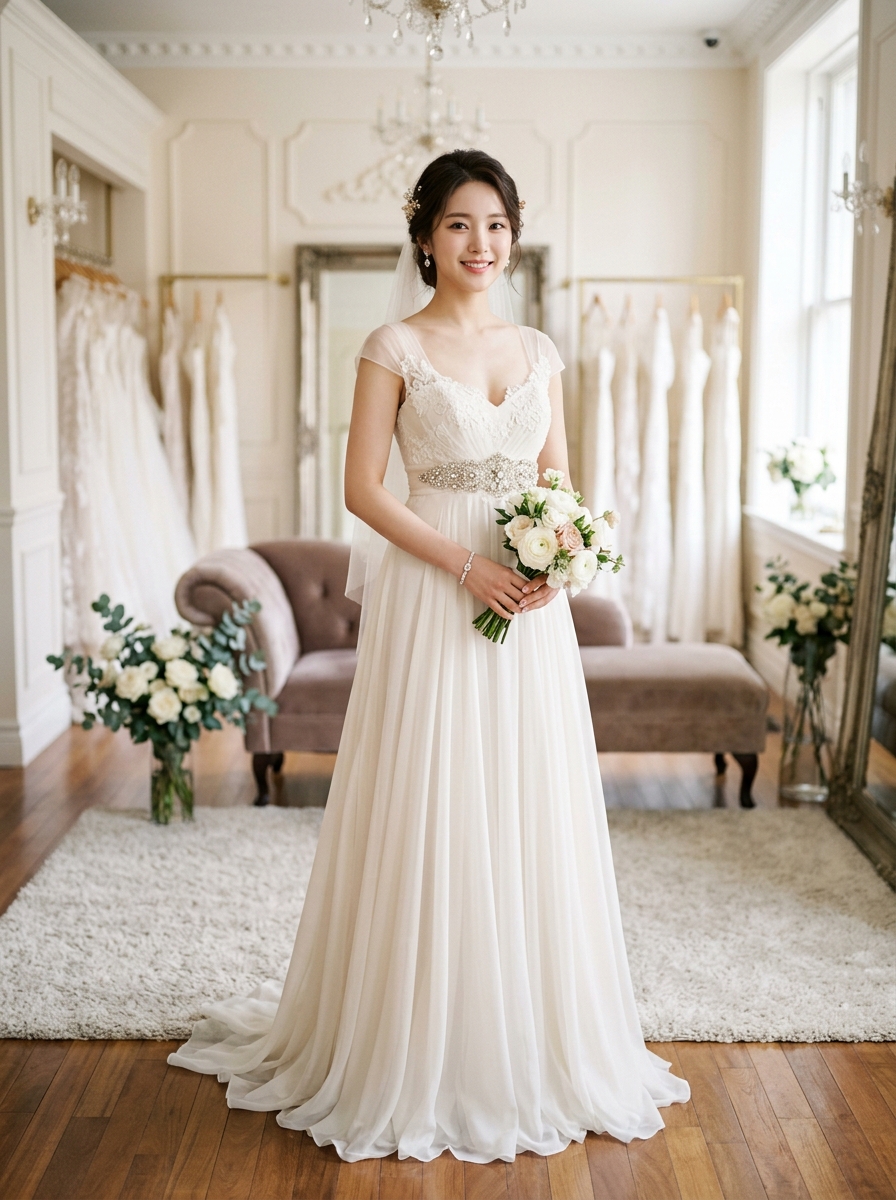 Empire Waist wedding dress