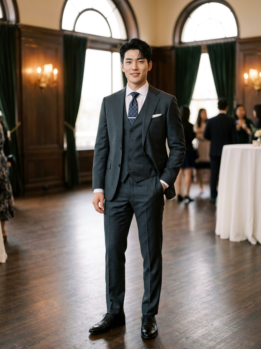 Groomsman three-piece