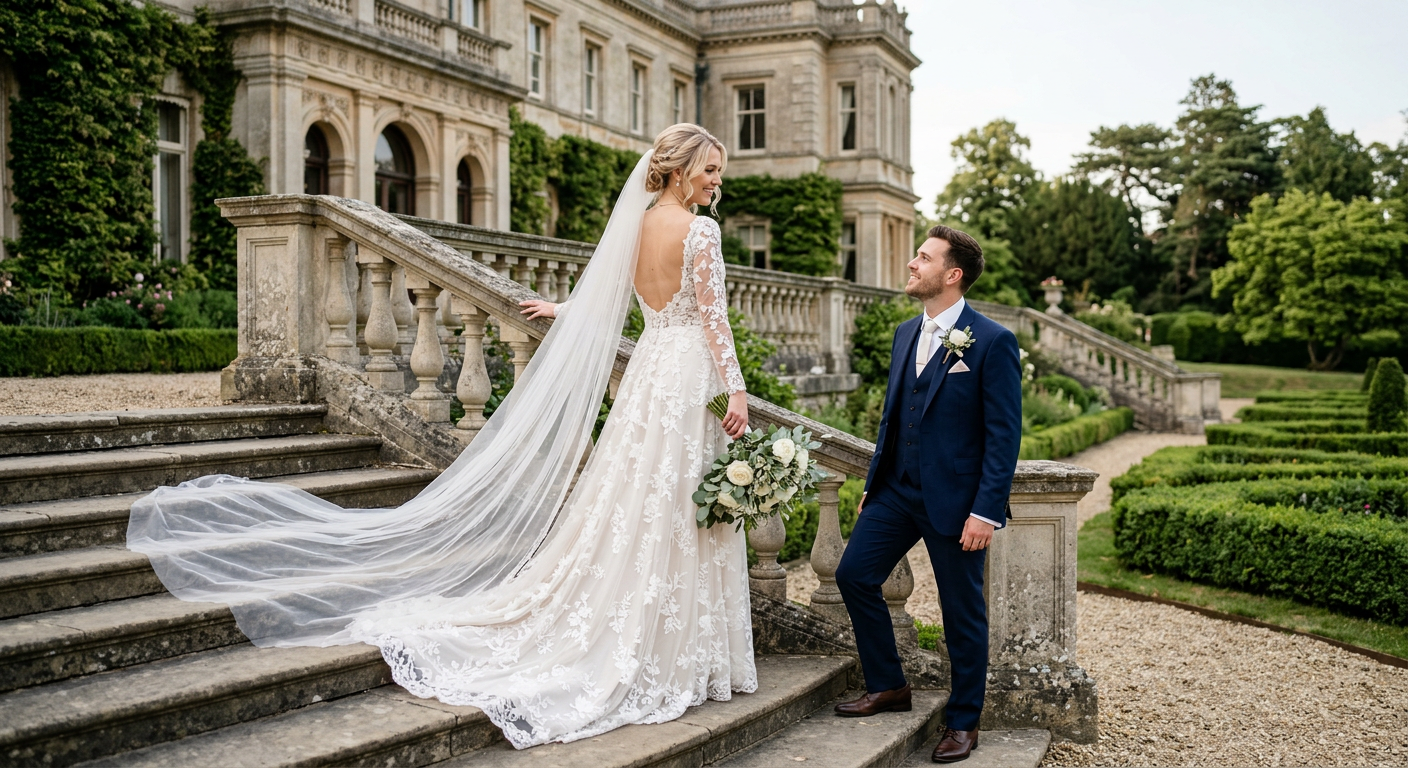 Vintage estate outdoor photoshoot